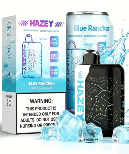HAZEY Cloud -6  Blue Rancher Ice  Aroma | Zero Nicotine 25,000 Puffs