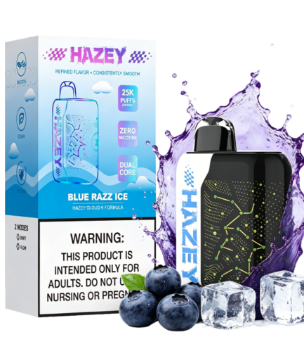 HAZEY Cloud -6  Blue Razz Ice Aroma | Zero Nicotine 25,000 Puffs